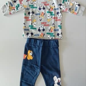 Mickey Mouse Set Langarmshirt & Lange Hose