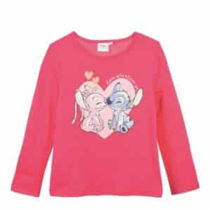 Stitch Langarmshirt Pink
