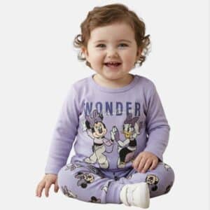 Minnie Mouse & Daisy Set Langarmshirt & lange Hose