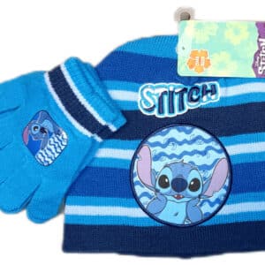 Stitch Mütze & Handschuhe 3-8 Jahre