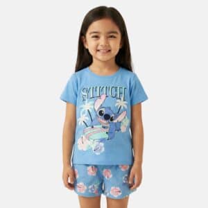 Stitch T-Shirt + kurze Hose Sommer-Set