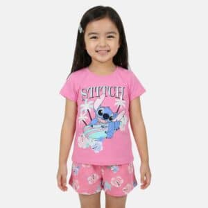 Stitch T-Shirt + kurze Hose Sommer-Set